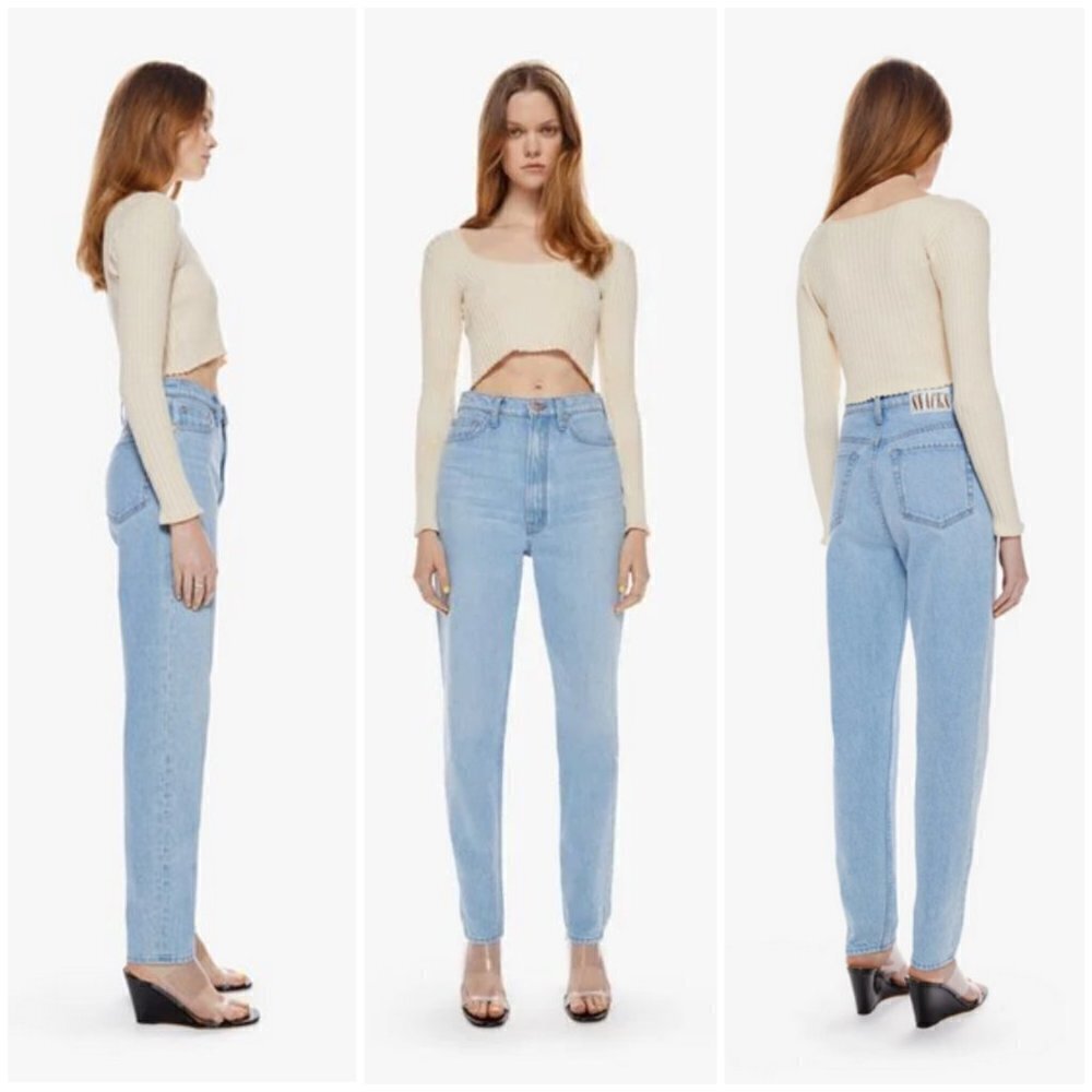 💕MOTHER SNACKS!💕 High Waisted Twizzy Skimp Jeans ~ Just A Nibble 30 NWT - Picture 2 of 16